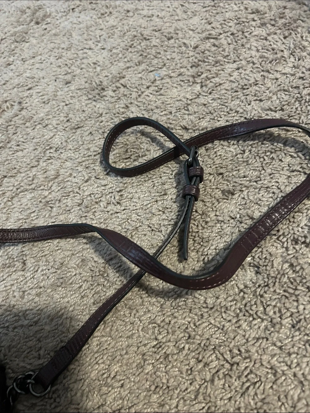 Simply Vera Vera Wang Burgundy Textured Crossbody Bag